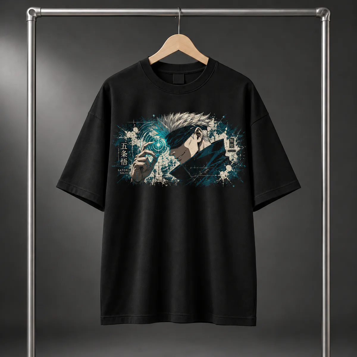 Gojo Jujutsu Kaisen Drop Shoulder T-Shirt - Premium Drop Shoulders | Sports Nation BD Bangladesh